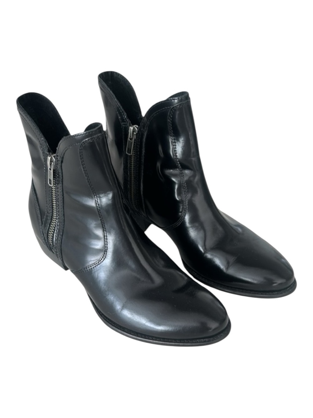 Seychelles Lucky Penny Patent Leather Booties Black Size 8